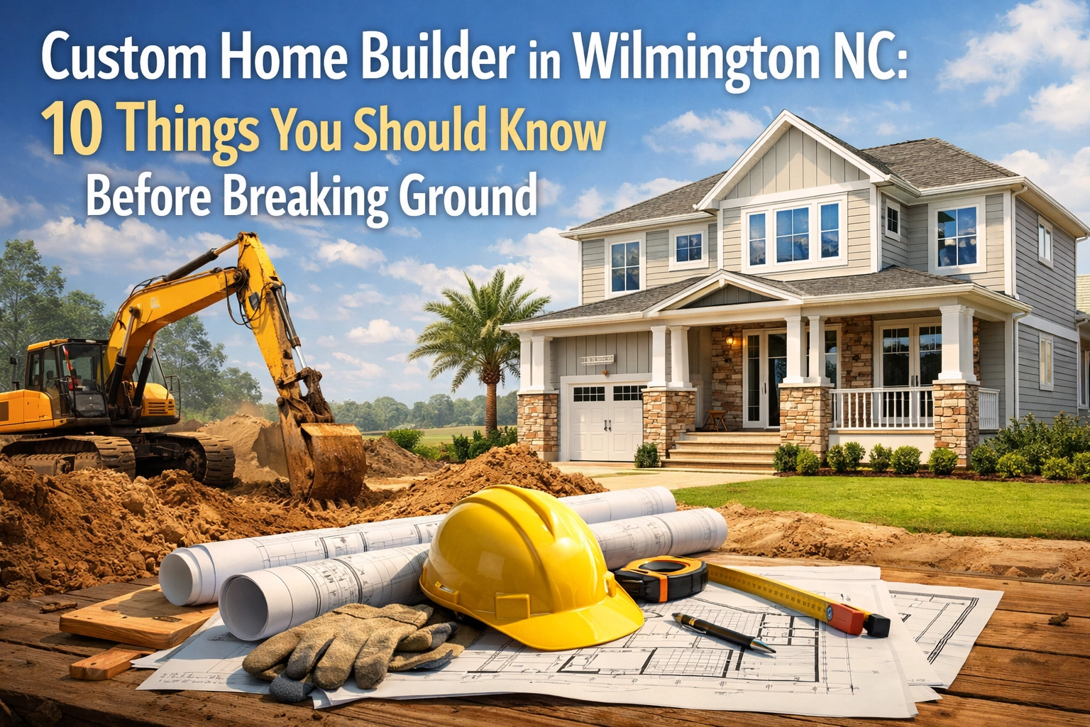 Custom Home Builder in Wilmington NC: 10 Things You Should Know Before Breaking Ground
