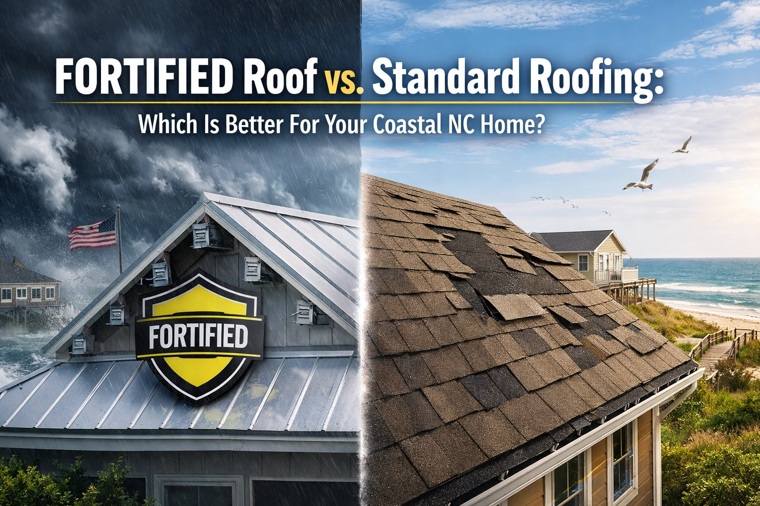FORTIFIED Roof vs. Standard Roofing: Which Is Better For Your Coastal NC Home?