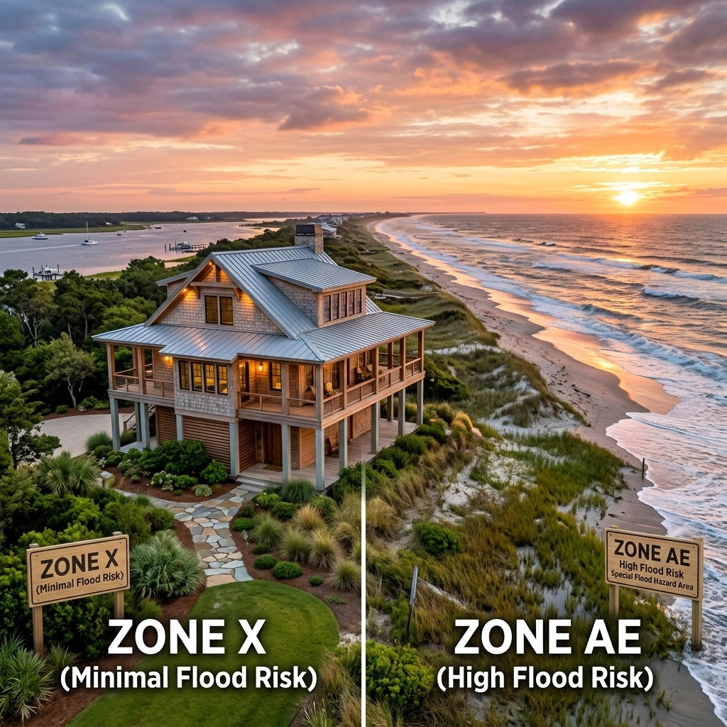 Zone X vs. Zone AE: Which Is Better For Your Coastal NC Custom Home?