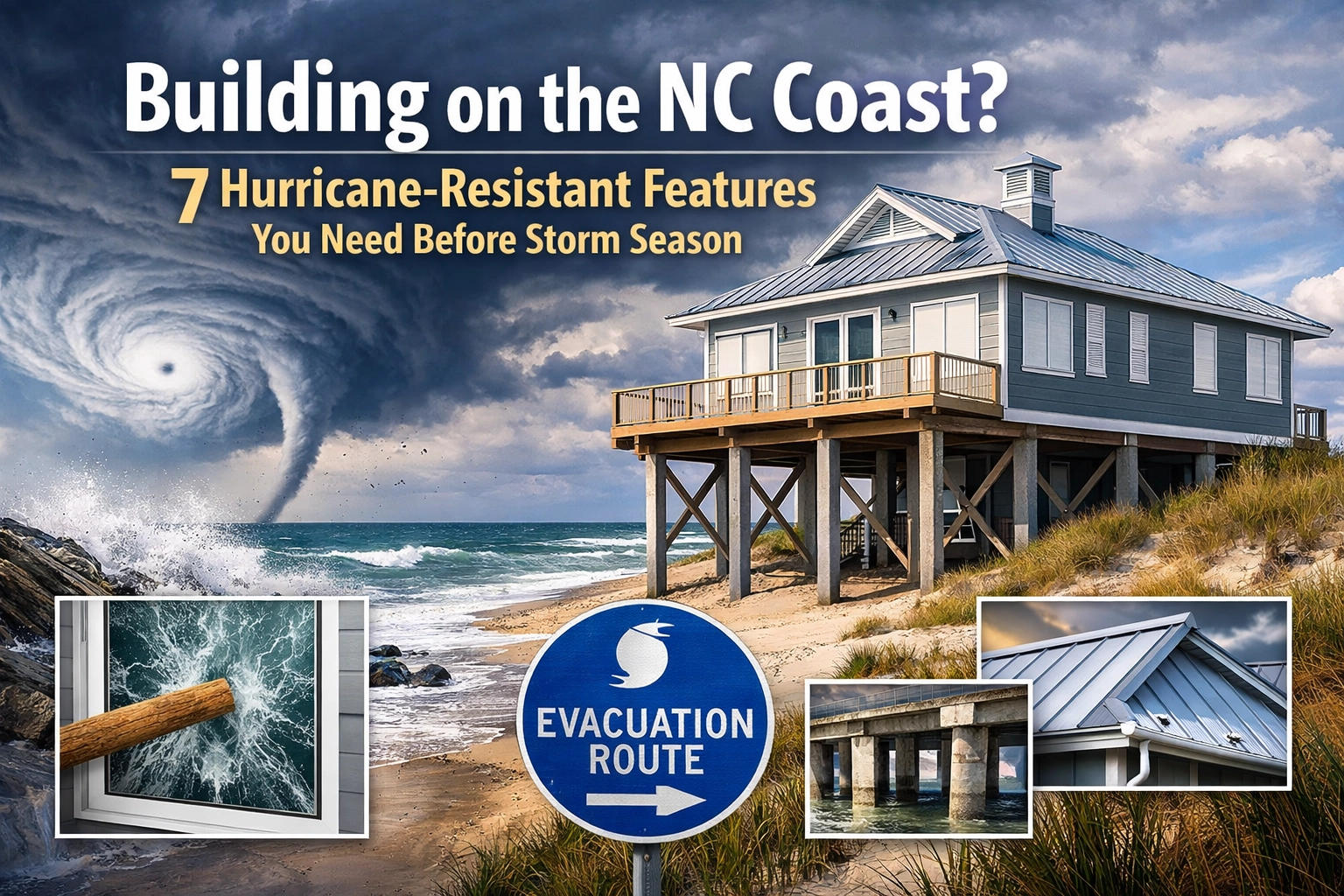 Building on the NC Coast? 7 Hurricane-Resistant Features You Need Before Storm Season